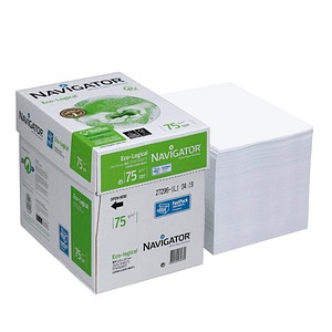 NAVIGATOR Kopierpapier Eco-Logical DIN A4 75 g/qm 2.500 Blatt Maxi-Box NAVIGATOR Kopierpapier Eco-Logical DIN A4 75 g/qm 2.500 Blatt Maxi-Box