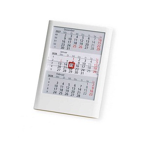 Tischkalender Einsteckkalender 2027/2028 weiß, 1 St.