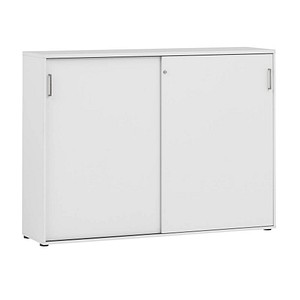 MÖBELPARTNER 1500 Schiebetürenschrank grau/grau 4 Fachböden