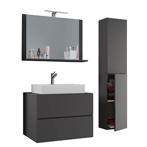 VCM my bath Badmöbel-Set Lendas L 915208 anthrazit 94,0 x 46,0 x 150,0 cm