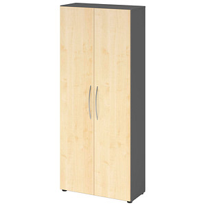 4032062305270 - HAMMERBACHER Aktenschrank 4100 V4100 G 3 BM grafit ahorn 4 Fachböden 800 x 346 x 1880 cm 4032062305270 - HAMMERBACHER Aktenschrank 4100 V4100 G 3 BM grafit ahorn 4 Fachböden 800 x 346 x 1880 cm