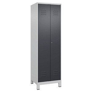4066681617780 - Putzmittelschrank Classic Plus 080110-00-S10023 anthrazitgrau lichtgrau 600 x 500 x 1950 cm aufgebaut 4066681617780 C+P-Möb 4066681617780 - Putzmittelschrank Classic Plus 080110-00-S10023 anthrazitgrau lichtgrau 600 x 500 x 1950 cm aufgebaut 4066681617780 C+P-Möb