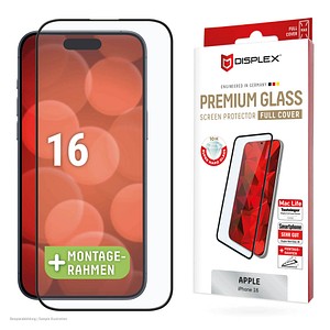 DISPLEX® Premium Glass Display-Schutzglas für Apple iPhone 16