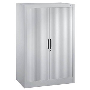 CP Omnispace Rollladenschrank silber 2 Fachböden 80,0 x 42,0 x 123,0 cm