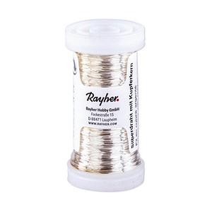 Rayher Kupferkern Basteldraht silber 0,4 mm 100m