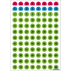 4008705709996 - Zahlen 8mm 1-160 Papier fsort sw 6Bl 1Pack 4008705709996 10 Beutel