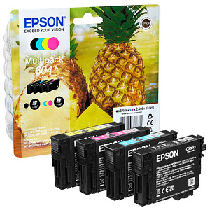 EPSON 604/T10G64 schwarz, Druckerpatronen, cyan, 4er-Set büroshop24 magenta, >> gelb