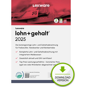 9783648180624 - LEXWARE lohn+gehalt 2025 Software Vollversion (Download-Link)