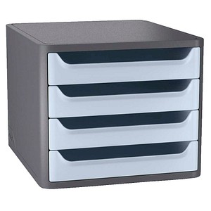 cep Schubladenbox 1400 FIRST  hellblau 1014002341, DIN A4 mit 4 Schubladen, 1 St.