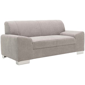 DOMO Collection 2-Sitzer Sofa Alisson silber Stoff 164,0 x 83,0 x 75,0 cm, 1 St.