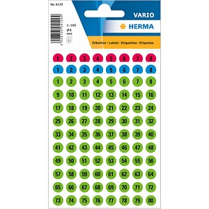 HERMA Klebenummern 4129 Zahlen, 10x 480 Etiketten