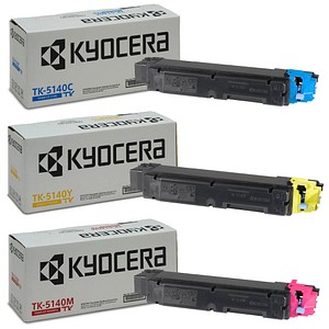 KYOCERA TK-5140C/M/Y  cyan, magenta, gelb Toner, 3er-Set