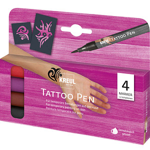 4000798621704 - Tattoostift Tribals 4er Set Tattoo Pen Kinderbasteln - Kreul 4000798621704 - Tattoostift Tribals 4er Set Tattoo Pen Kinderbasteln - Kreul