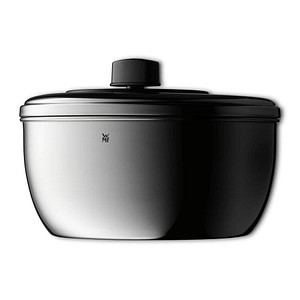 4000530686107 - Salatschleuder WMF schwarz (edelstahlfarben schwarz) H158cm Ø254cm Cromargan Edelstahl Rostfrei 18 10 Kunststoff Salatschleudern Cromargan Edelstahl rostfrei 18 10 poliert