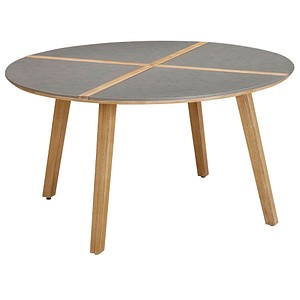 Gartentisch Barletta grau rund