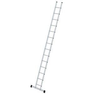 MUNK Anlegeleiter 11414, 1x 14 Stufen, silber, Aluminium 4031405114142 MUNK