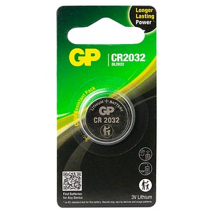CR 2032 GP - Lithium-Knopfzelle, 3 V, 220 mAh, 20,0x3,2 mm