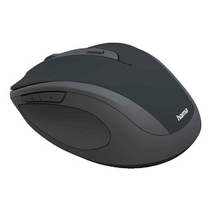 4047443537287 - Funkmaus WM-400 ergonomisch optisch kabellos ohne Klickgeräusche schwarz 4047443537287 Hama