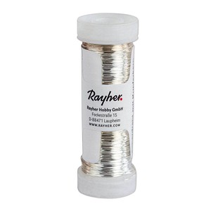 Rayher Kupferkern-Basteldraht silber 0,4 mm 40 m