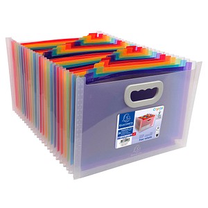 Exacompta Fächermappe Crystal 24 Fächer transparent, 1 St.