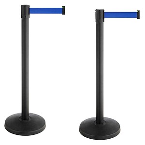ALLROUNDLINE Absperrpfosten ALA 10 schwarz, 2 St.