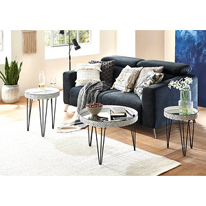 4001070185853 - Beistelltisch Glas weiß 650 x 650 x 460 cm 4001070185853 HAKU Möbel