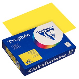 Clairefontaine Kopierpapier Trophee 1029PC kanariengelb A4 160g 3329680002751 Clairefontaine 250 Stück