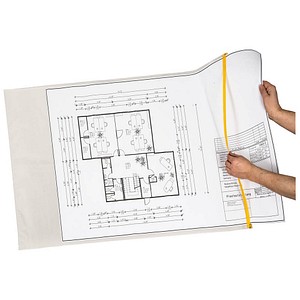 4052301090637 - Planschutztasche Eichner gelber Gleitverschluss Polyethylen transparent Format A4