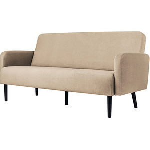 3660141954319 - 3-Sitzer Sofa LISBOA elfenbein schwarz Stoff 3660141954319 PAPERFLOW