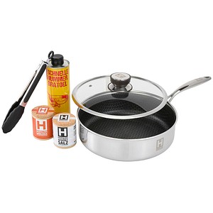 HENSSLERS Pfannen-Set Kochbox Spezial anthrazit Ø 26,0 cm 5-tlg., 5 St.