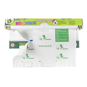 JOLLY Buchfolie mit Cutter 45 cm x 10 m transparent - Image 2