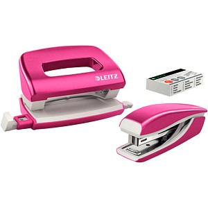 AKTION: LEITZ Locher und Heftgeräte Set NeXXt WOW pink mit Prämie nach Registrierung