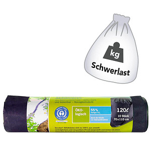 Papyrus Schwerlastsäcke 9100000839 Secolan, blau, 120 Liter, extrastark 4260123533298 Papyrus