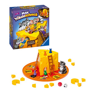 4005556245628 - © Seven Towns Ltd Ravensburger Kinderspiele 24562  - Max Mäuseschreck - Würfel-Laufspiel für 2 bis 4 Spieler ab 4 Jahren