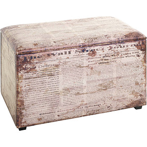 4001070257741 - Sitztruhe 25774 Motiv Zeitung Holz 650 cm 4001070257741 HAKU Möbel