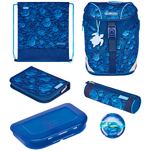 4008110344546 - Schulranzen-Set SoftLight Plus GREENline Deep Sea Kunstfaser blau 4008110344546 Herlitz 4008110344546 - Schulranzen-Set SoftLight Plus GREENline Deep Sea Kunstfaser blau 4008110344546 Herlitz