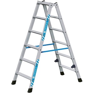4003866424665 - Stehleiter beidseitig Nova B silber 2x 6 Stufen H 1370 cm 4003866424665 - Stehleiter beidseitig Nova B silber 2x 6 Stufen H 1370 cm