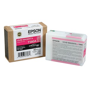 EPSON T580A vivid magenta Tintenpatrone EPSON T580A vivid magenta Tintenpatrone