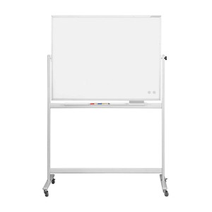 mobiles Whiteboard 220,0 x 120,0 cm emaillierter Stahl