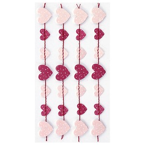 7612450228212 - Aufkleber 3D Herzgirlande 6 St