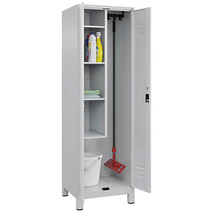 4066681617643 - Putzmittelschrank Classic Plus 080110-00-S10009 lichtgrau 600 x 500 x 1950 cm aufgebaut 4066681617643 C+P-Möbel 4066681617643 - Putzmittelschrank Classic Plus 080110-00-S10009 lichtgrau 600 x 500 x 1950 cm aufgebaut 4066681617643 C+P-Möbel