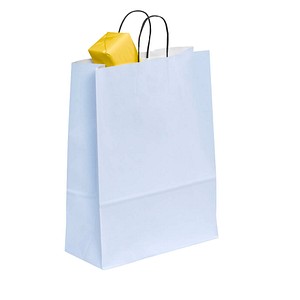 VP Papier-Tragetaschen Toptwist hellblau 32,0 x 42,0 cm, 50 St.