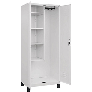 4066681617988 - Putzmittelschrank Classic Plus 080110-02-S10013 verkehrsweiß 800 x 500 x 1950 cm aufgebaut 4066681617988 C+P-Möbel