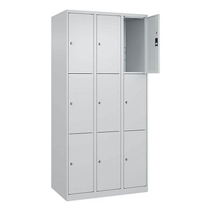 4067521351840 - Schließfachschrank Classic Plus lichtgrau 080000-303 S10008 6 Schließfächer 900 x 500 x 1850 cm 4067521351840 C+P-Möbel