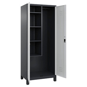 4066681617971 - Putzmittelschrank Classic Plus 080110-02-S10012 anthrazitgrau lichtgrau 800 x 500 x 1950 cm aufgebaut 4066681617971 C+P-Möb 4066681617971 - Putzmittelschrank Classic Plus 080110-02-S10012 anthrazitgrau lichtgrau 800 x 500 x 1950 cm aufgebaut 4066681617971 C+P-Möb