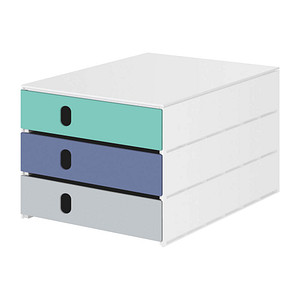 7612176090094 - Schubladenbox styroval pro feelings Sea Shore weiß blau grau 14-8050Au DIN C4 mit 3 Schubladen 7612176090094 styro 7612176090094 - Schubladenbox styroval pro feelings Sea Shore weiß blau grau 14-8050Au DIN C4 mit 3 Schubladen 7612176090094 styro