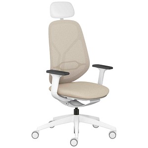 4049694006734 - Bürostuhl sekit Membran sn-821 109 Stoff beige Gestell grau