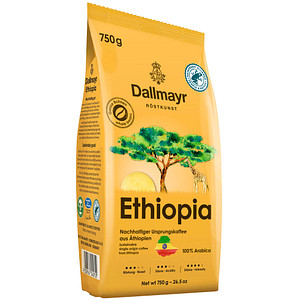Dallmayr Ethiopia Kaffeebohnen Arabicabohnen kräftig 750,0 g