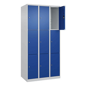 4067521351796 - Schließfachschrank Classic Plus enzianblau lichtgrau 080000-303 S10003 6 Schließfächer 900 x 500 x 1850 cm 4067521351796 CP