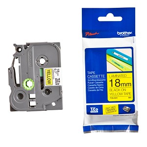 Beschriftungsband TZe-641 TZE641, 18 mm schwarz auf gelb